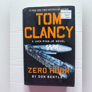Tom Clancy Zero Hour Hardcover Jack Ryan Jr Novel Don Bentley Thriller Book